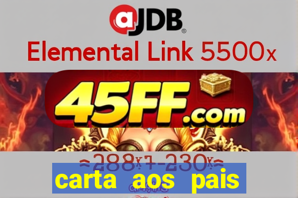 carta aos pais rubem alves